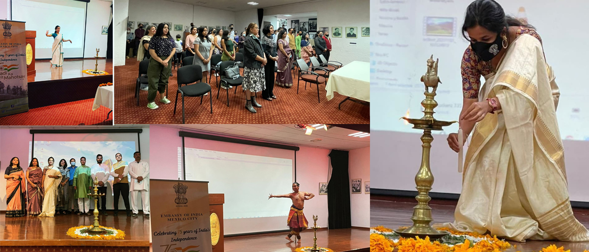  Rashtriya Ekta Diwas and State Day of Kerala,Tamil Nadu, Karnataka and Andhra Pradesh was celebrated by Indian Embassy in México today. Special cultural performances included Bharatnatyam and Mohiniyattam followed by prize distribution for essay competition. Embassy officials also observed Ethnic day today along with Indian diaspora.