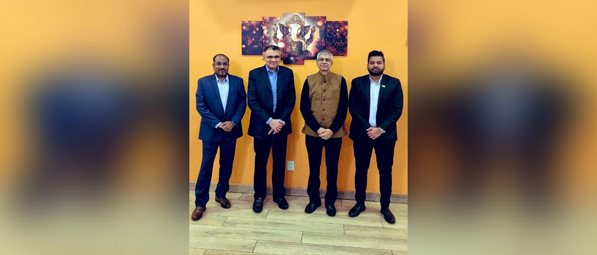  <div style="color: #fff; font-weight: 600; font-size: 1.5em;">
<p style="font-size: 13.8px;"> Amb. Pankaj Sharma hosted Mr. Narayan Sethuramon, Managing Director & Mr. Praveen K from Sanmar Group for dinner.

Discussed abour their current business operations in Querétaro, Mexico.



<br /><span style="text-align: center;">08.12.2023</span></p>
</div>