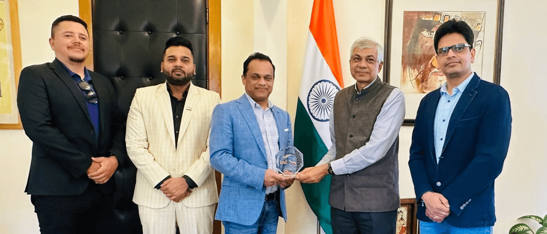  <div style="color: #fff; font-weight: 600; font-size: 1.5em;"> 
<p style="font-size: 13.8px;">Met with Mr. Bhaskar Gangipamula, Founder & President of Quadrant Technologies.<br />
<span style="text-align: center;">31.10.2025</span></p> </div>