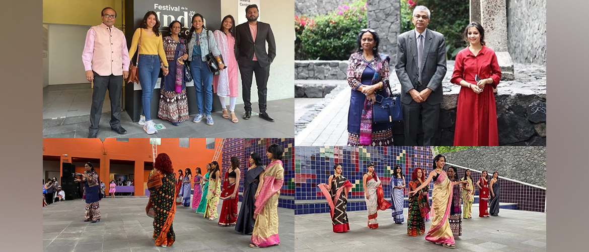  <div style="fcolor: #fff; font-weight: 600; font-size: 1.5em;">
<p style="font-size: 13.8px;">Ambassador Pankaj Sharma; Director GTICC Dr.Shrimati Das and officers from Embassy of India attended the saree exhibition and saree ramp walk during Festival of India at CENART.

<br /><span style="text-align: center;"> 09 April 2022 </span></p>
</div>

