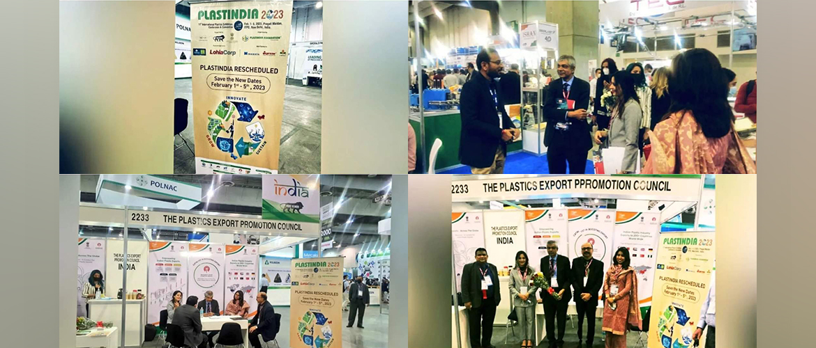  Ambassador Pankaj Sharma along with officers from Indian Embassy visited the Indian Pavilion at Plastimagen 2022 in Mexico & interacted with the delegation from The Plastics Export Promotion Council & Indian Companies