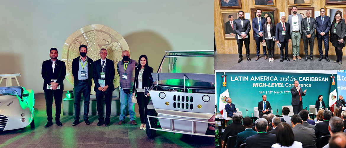  <div style="fcolor: #fff; font-weight: 600; font-size: 1.5em;">
<p style="font-size: 13.8px;">
Ambassador Pankaj Sharma and embassy officials attended the Latin America & the Caribbean STS Forum High level conference where scientists, academicians and businessmen came together to give information about innovations and scientific advancements useful for the society.

They also visited the exhibition on innovations and Patents.
<br /><span style="text-align: center;">15 March 2023</span></p>
</div>