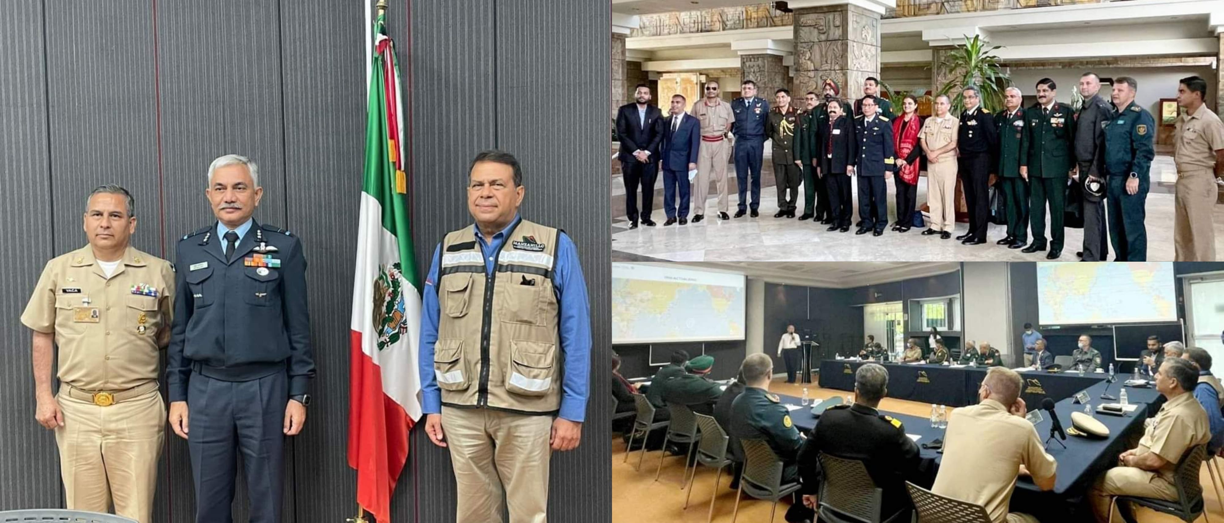  National Defense College (NDC) delegation from India visited the Mexican naval facility at Port Manzanillo. They were briefed through a presentation on the history, management, strategic and commercial importance of Port Manzanillo.