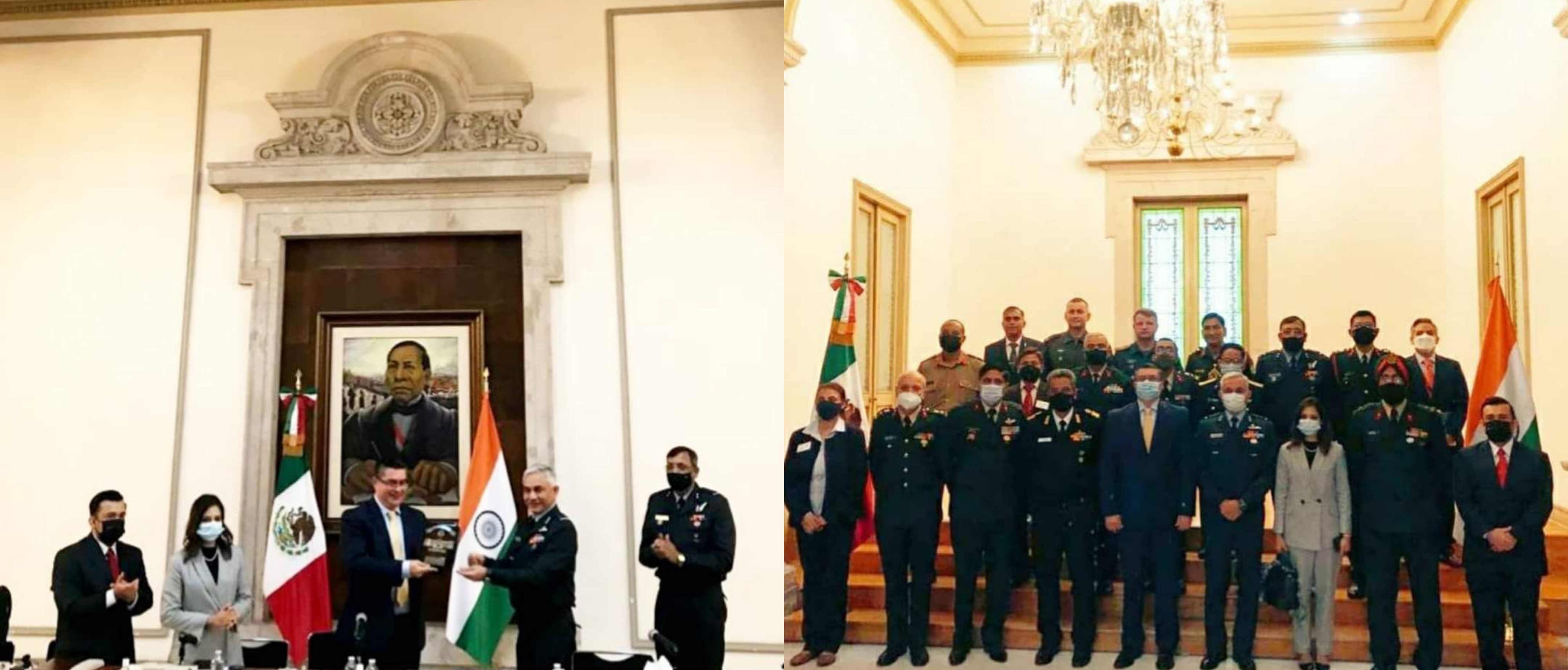 India's National Defense College's delegation visited Mexico's Ministry of Interior.