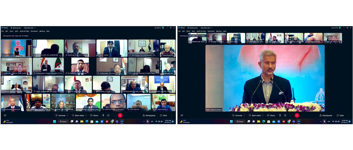  <div style="fcolor: #fff; font-weight: 600; font-size: 1.5em;">
<p style="font-size: 13.8px;">
Amb. Dr. Pankaj Sharma participated virtually in Conference on Pradhan Mantri Bhartiya Janaushadhi Pariyojana

Hon’ble EAM Dr. S. Jaishankar explained the powerful impact of this scheme on the Affordability, Accessibility & Availability of medicines to the general public. 

Hon’ble Minister Dr. Mansukh Mandaviya highlighted the success of this scheme in India and the possibilities of its replication in other countries. 

We look forward to exploring opportunities for cooperation with Mexico & Belize so that they can benefit from this scheme as well. 

<br /><span style="text-align: center;">24 February 2023</span></p>
</div>