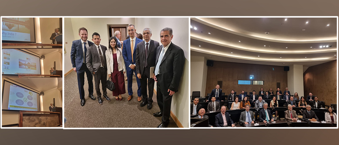  <div style="fcolor: #fff; font-weight: 600; font-size: 1.5em;">
<p style="font-size: 13.8px;">
IAmb. Dr. Pankaj Sharma addressed imp #Afores in Mexico on "The Growth Dynamic of India" along with Rafael Villar, Bank of Mexico & CEO, UTI Intl, Praveen Jagwani. There was 
exchange of ideas along with talks on what makes India a great destination for investment. There was participation from the Secretariat of Finance & Public Credit (Hacienda) & from National Commission of the Retirement Savings System (CONSAR) 

<br /><span style="text-align: center;">28 March 2023</span></p>
</div>
