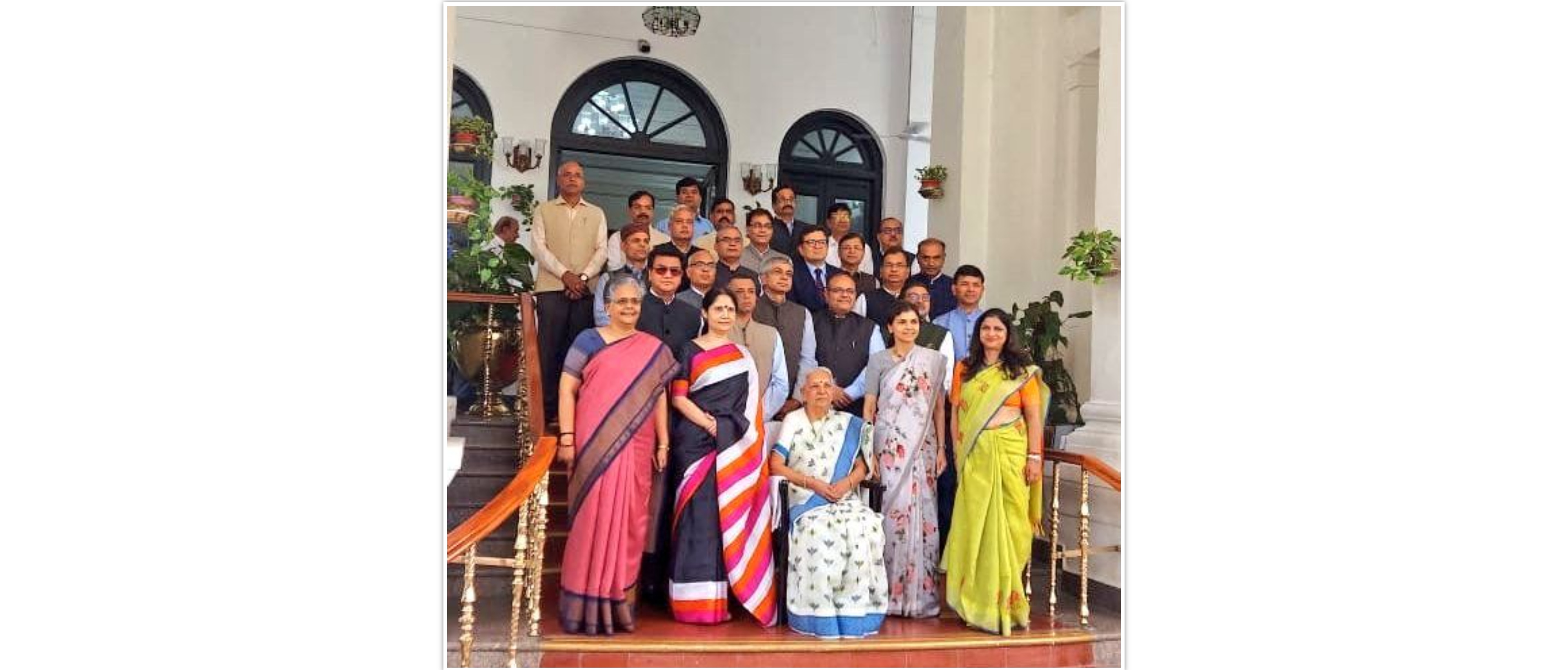  <div style="fcolor: #fff; font-weight: 600; font-size: 1.5em;">
<p style="font-size: 13.8px;">Ambassador Pankaj Sharma, along with several Heads of Indian Missions abroad, met with the Hon’ble Governor of State of Uttar Pradesh Smt Anandiben Patel  at Raj Bhawan, Uttar Pradesh.
<br /><span style="text-align: center;">18 October 2022</span></p>
</div>